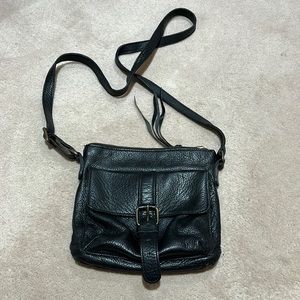Roots leather bag